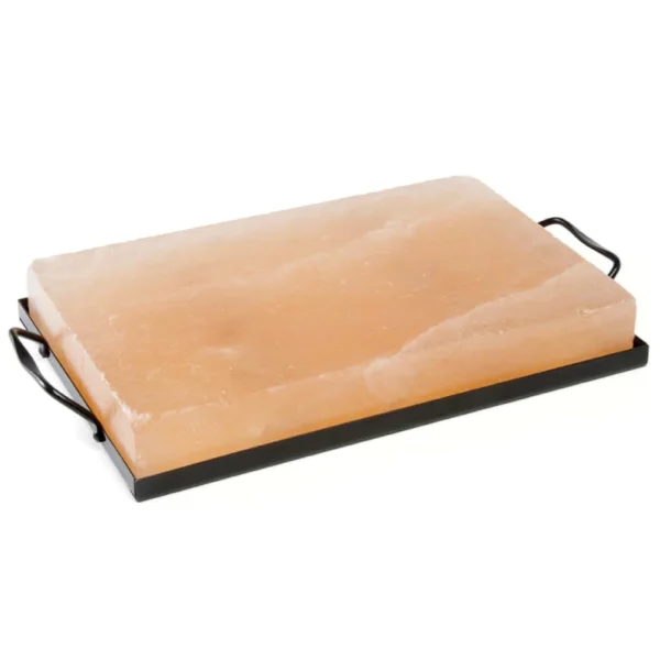 Himalayan Chef Cooking Salt Plate Metal Holder 16" X 8" X 2"