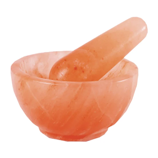 Pink Salt Mortar Pestle Bowl Design